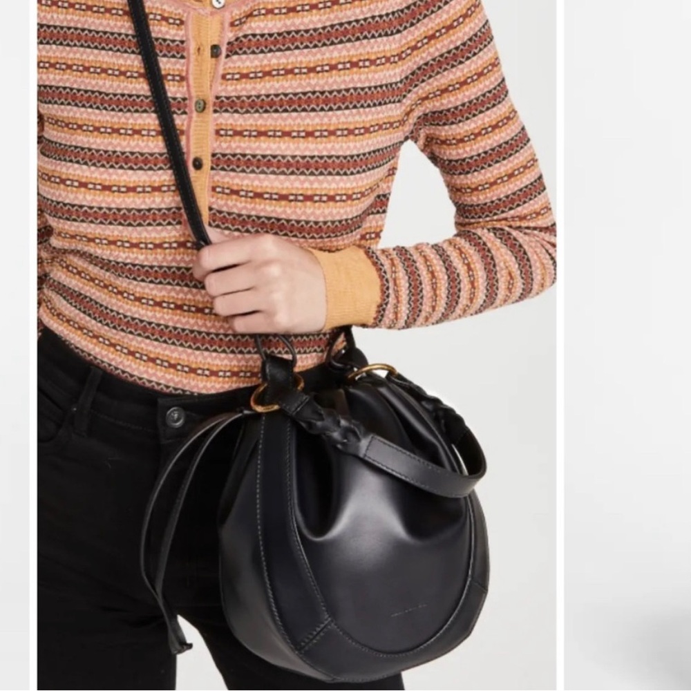 NWT Ulla Johnson Hilma Bucket Bag Noir